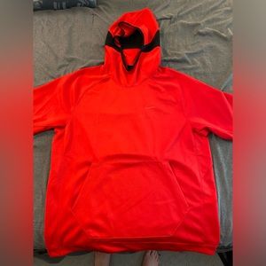 Men’s Nike Short Sleeve Hoodie (Red, Size Large)